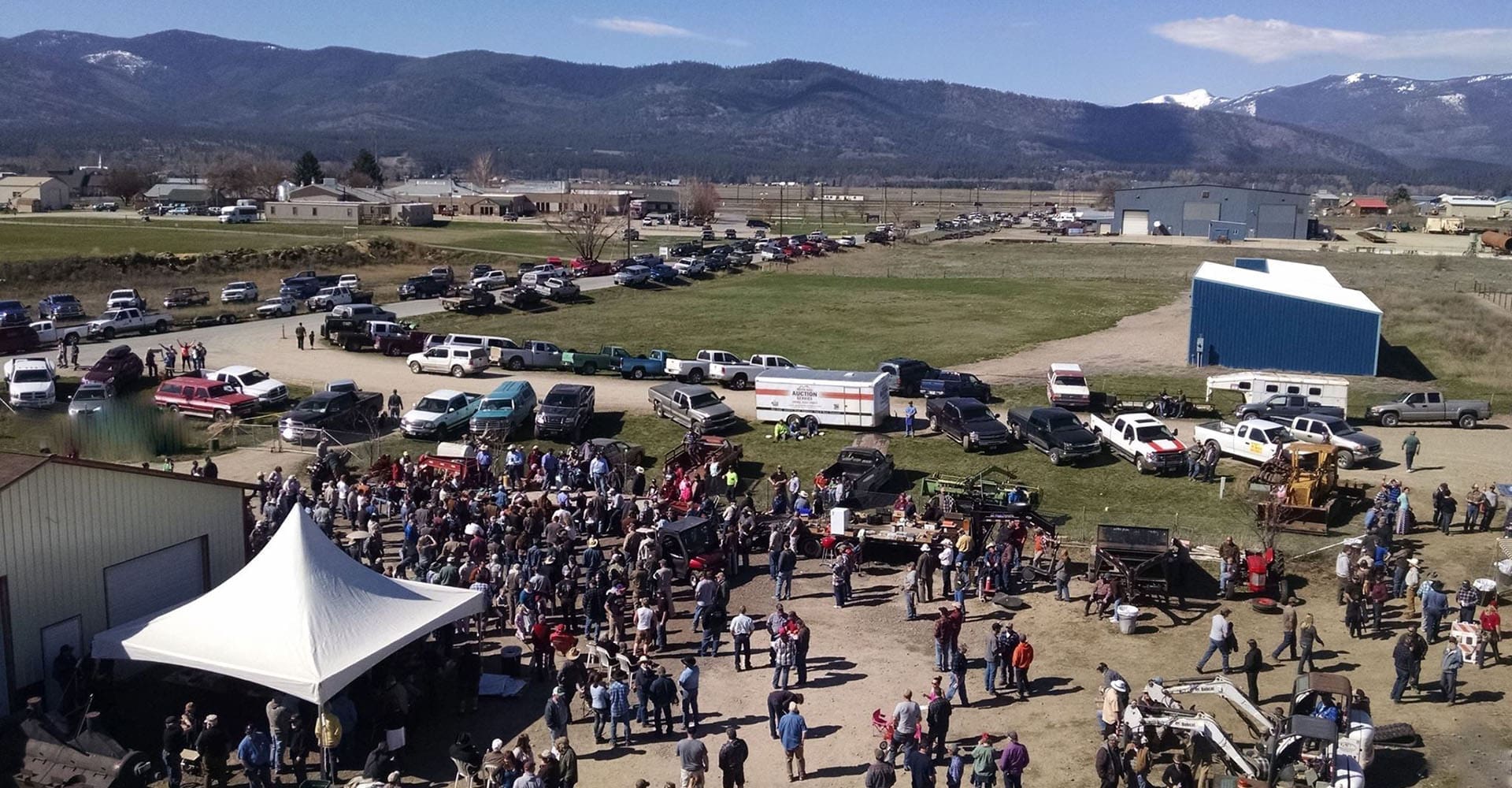 Auction Aerial Photo - Montana Auctions by Kevin Hill Montana Auction Aerial Photo